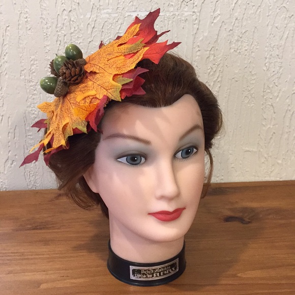 Fall Harvest Hair Clip Fascinator - Picture 2 of 6